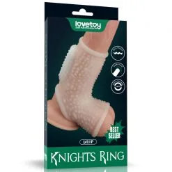 LoveToy Knights Ring Gaine De Pénis Vibrante Avec Ballstretcher KNIGHTS RING Best Drip 10cm -FÉMINITÉS boutique gaine de penis vibrante avec ballstretcher knights ring best drip 10cm 7