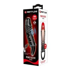 Gaine De Pénis Vibrante CECELIA Pretty Love 13 X 4cm -FÉMINITÉS boutique gaine de penis vibrante cecelia pretty love 13 x 4cm 3