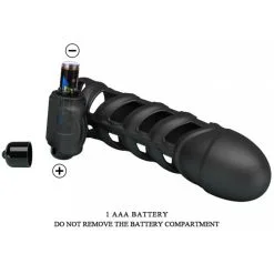 Gaine De Pénis Vibrante SLEEVE II Pretty Love 16 X 4.5cm -FÉMINITÉS boutique gaine de penis vibrante sleeve ii pretty love 16 x 45cm 3