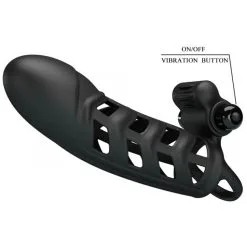 Gaine De Pénis Vibrante SLEEVE II Pretty Love 16 X 4.5cm -FÉMINITÉS boutique gaine de penis vibrante sleeve ii pretty love 16 x 45cm 4