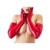 The Latex Collection Gants Longs En Latex Tenue BDSM Rouges