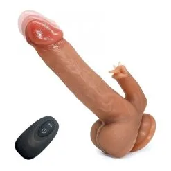 Generique Gode Rotatif à Poussée CLIT LICKING 16 X 3.8cm