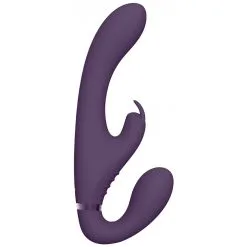 Vive Gode Ceinture Sans Harnais SUKI Violet -FÉMINITÉS boutique gode ceinture sans harnais suki violet 4