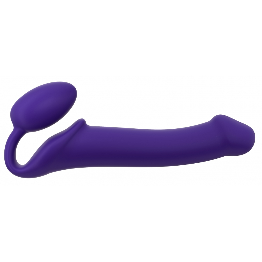 Gode + Plug STRAP-ON-ME Bendable L 16 X 3.7 Cm Violet 1 Gode + Plug STRAP-ON-ME Bendable L 16 X 3.7 Cm Violet