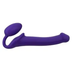 Gode + Plug STRAP-ON-ME Bendable M 16 X 4 Cm Violet