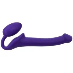 Gode + Plug STRAP-ON-ME Bendable S 15 X 3.5 Cm Violet
