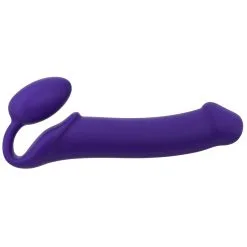 Gode + Plug STRAP-ON-ME Bendable XL 16 X 4.5 Cm Violet