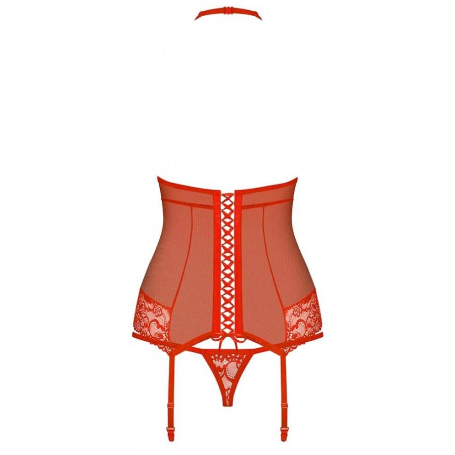 Obsessive Guêpière Kalicia - Rouge 4 Obsessive Guêpière Kalicia - Rouge – Image 4