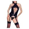 Black Level Guêpière Porte-Jarretelles VINYL BASQUE ROPE Noire