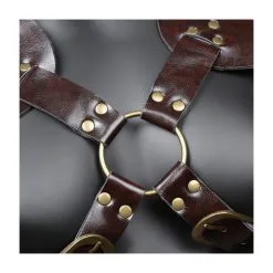 KinkHarness Harnais Armure GLADIARMOR Marron -FÉMINITÉS boutique harnais armure gladiarmor marron 4