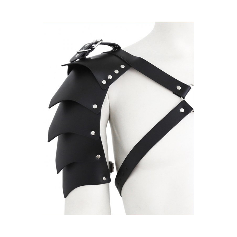 Generique Harnais Avec Épaulette GLADIATOR Simili Noir 3 Generique Harnais Avec Épaulette GLADIATOR Simili Noir – Image 3