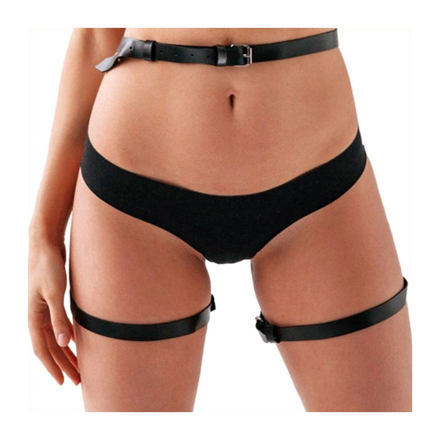 KinkHarness Harnais Cuisses Fesses BUTTERFLY Noir 2 KinkHarness Harnais Cuisses Fesses BUTTERFLY Noir – Image 2