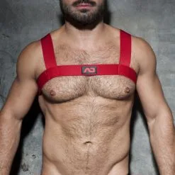 Harnais Élastique AD FETISH Basic Rouge -FÉMINITÉS boutique harnais elastique ad fetish basic rouge 2