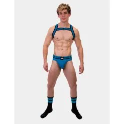 Barcode Berlin Harnais Élastique COLIN Bleu -FÉMINITÉS boutique harnais elastique colin bleu 2