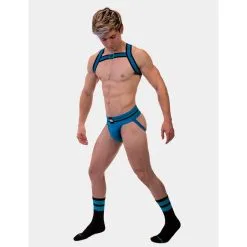 Barcode Berlin Harnais Élastique COLIN Bleu -FÉMINITÉS boutique harnais elastique colin bleu 3