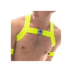 Barcode Berlin Harnais élastique LEONSH Jaune Neon
