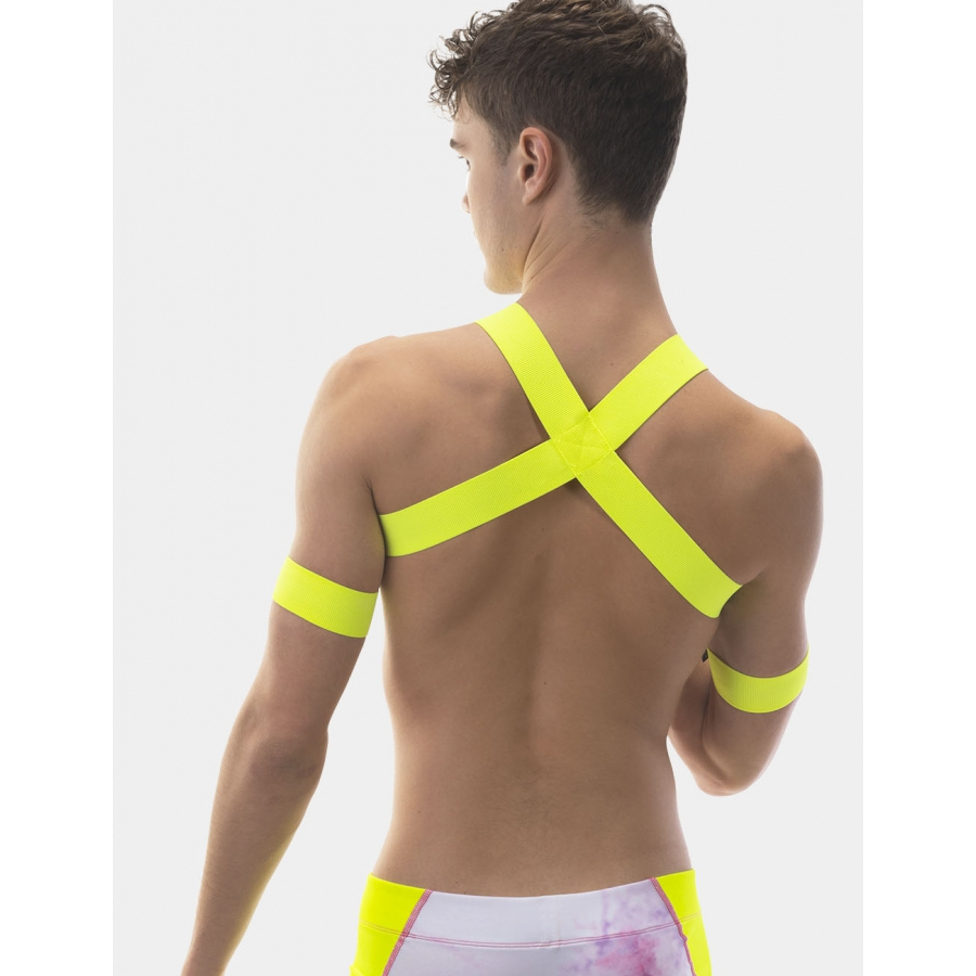 Barcode Berlin Harnais élastique LEONSH Jaune Neon 5 Barcode Berlin Harnais élastique LEONSH Jaune Neon – Image 5