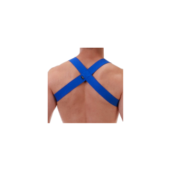 Barcode Berlin Harnais élastique MATT Bleu -FÉMINITÉS boutique harnais elastique matt bleu 1