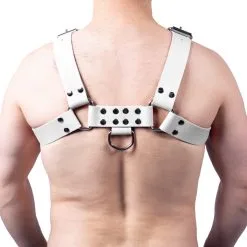 The Red Harness Harnais En Cuir BUCKLE Blanc 5 The Red Harness Harnais En Cuir BUCKLE Blanc -FÉMINITÉS boutique harnais en cuir buckle blanc 2