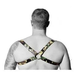 The Red Harnais En Cuir CROSS Camouflage -FÉMINITÉS boutique harnais en cuir cross camouflage 3