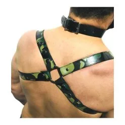 The Red Harnais En Cuir CROSS Camouflage -FÉMINITÉS boutique harnais en cuir cross camouflage 5