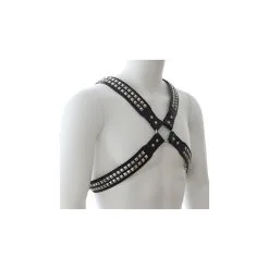 Generique Harnais Homme Studs Steel Chest -FÉMINITÉS boutique harnais homme studs steel chest 3
