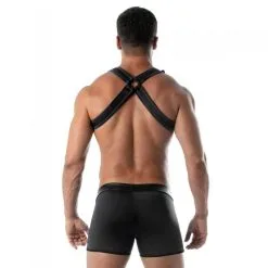 TOF Paris Harnais Néoprène BULLDOG Noir -FÉMINITÉS boutique harnais neoprene bulldog noir 5