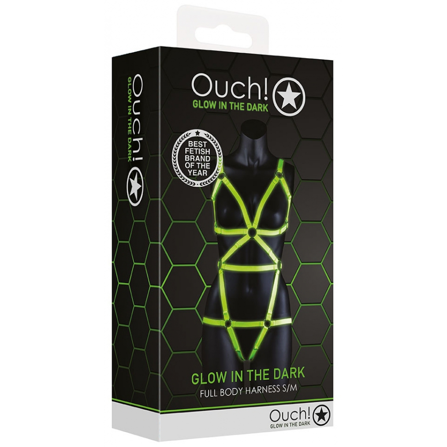 Ouch! Glow Harnais Phosphorescent FULL HARNESS GLOW 2 Ouch! Glow Harnais Phosphorescent FULL HARNESS GLOW – Image 2