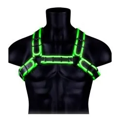 Ouch! Glow Harnais Phosphorescent GLOW BUCKLE Noir