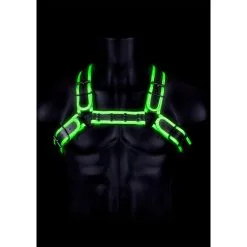 Ouch! Glow Harnais Phosphorescent GLOW BUCKLE Noir -FÉMINITÉS boutique harnais phosphorescent glow buckle noir 3