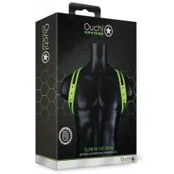 Ouch! Glow Harnais Phosphorescent SLING GLOW Noir-Vert Néon -FÉMINITÉS boutique harnais phosphorescent sling glow noir vert neon 2