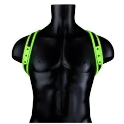 Ouch! Glow Harnais Phosphorescent SLING GLOW Noir-Vert Néon