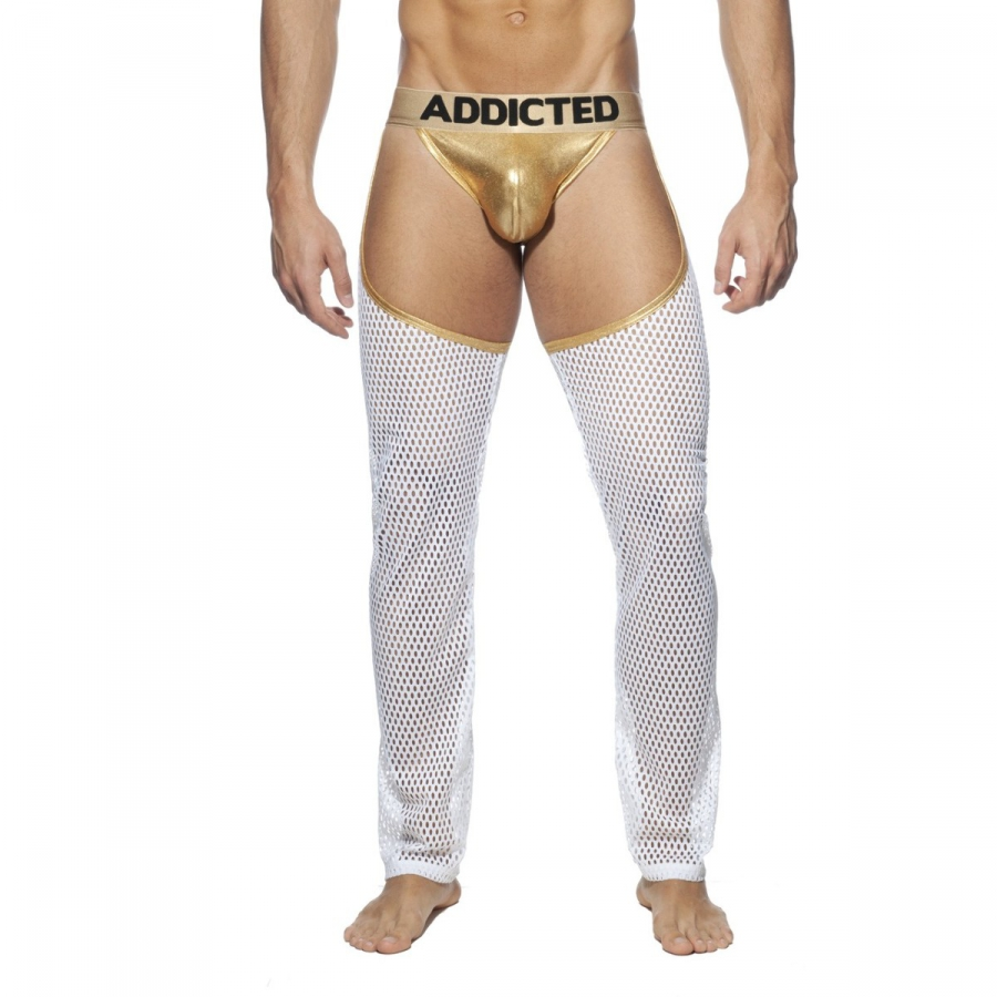 Addicted JOCK PANTS Doré-Blanc 3 Addicted JOCK PANTS Doré-Blanc – Image 3