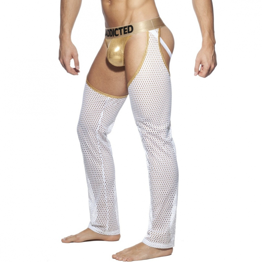 Addicted JOCK PANTS Doré-Blanc 1 Addicted JOCK PANTS Doré-Blanc