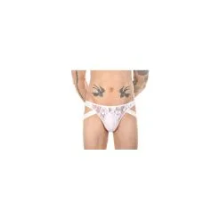 NoGenderWear Jock String Dentelle LOWSTIC Blanc