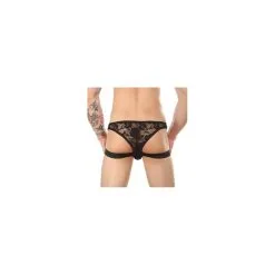 NoGenderWear Jock String Dentelle LOWSTIC Noir 5 NoGenderWear Jock String Dentelle LOWSTIC Noir -FÉMINITÉS boutique jock string dentelle lowstic noir 2