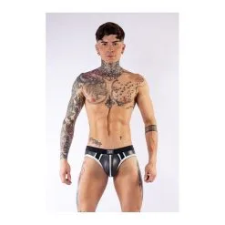 Mr B - Mister B Jockstrap En Néoprène JOCK BRIEF Mr B Noir-Blanc 7 Mr B - Mister B Jockstrap En Néoprène JOCK BRIEF Mr B Noir-Blanc -FÉMINITÉS boutique jockstrap en neoprene jock brief mr b noir blanc 2