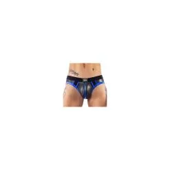 Mr B - Mister B Jockstrap En Néoprène JOCK BRIEF Mr B Noir-Bleu