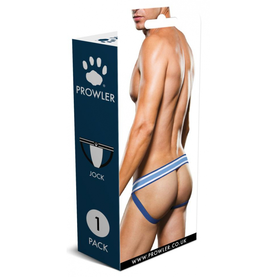 Prowler Underwear Jockstrap JOCK Prowler Blanc-Bleu 4 Prowler Underwear Jockstrap JOCK Prowler Blanc-Bleu – Image 4