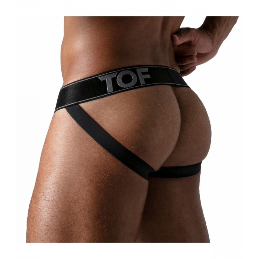 TOF Paris Jockstrap LEATHER Noir 2 TOF Paris Jockstrap LEATHER Noir – Image 2