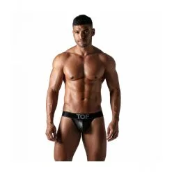 TOF Paris Jockstrap LEATHER Noir 9 TOF Paris Jockstrap LEATHER Noir -FÉMINITÉS boutique jockstrap leather noir 3