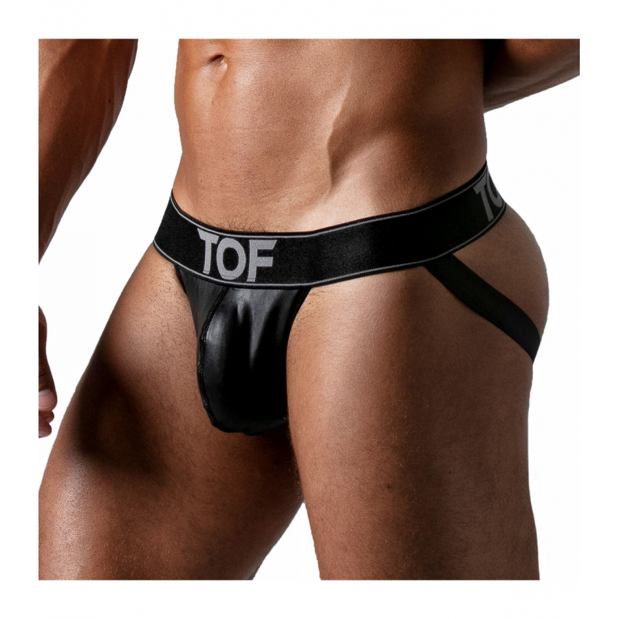 TOF Paris Jockstrap LEATHER Noir 1 TOF Paris Jockstrap LEATHER Noir
