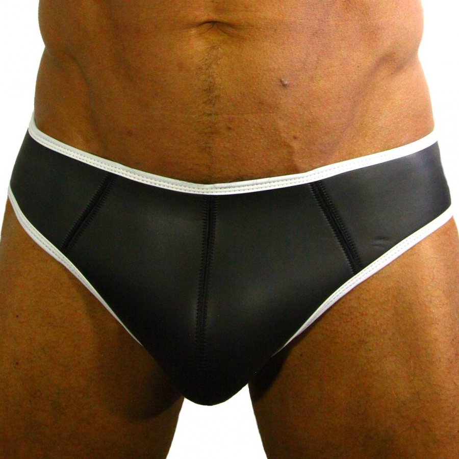 Rude Rider Jockstrap Néoprène Noir-Blanc 1 Rude Rider Jockstrap Néoprène Noir-Blanc