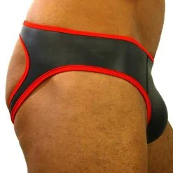 Rude Rider Jockstrap Néoprène Noir-Rouge 7 Rude Rider Jockstrap Néoprène Noir-Rouge -FÉMINITÉS boutique jockstrap neoprene noir rouge 3