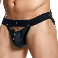 MOB Eroticwear Jockstrap PEAKABOO Noir