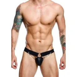 MOB Eroticwear Jockstrap RING DNGEON Noir -FÉMINITÉS boutique jockstrap ring dngeon noir 2