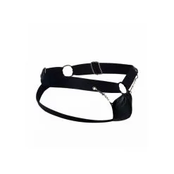MOB Eroticwear Jockstrap RING DNGEON Noir -FÉMINITÉS boutique jockstrap ring dngeon noir 5