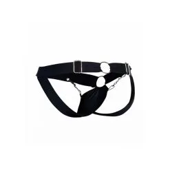 MOB Eroticwear Jockstrap RING DNGEON Noir -FÉMINITÉS boutique jockstrap ring dngeon noir 6