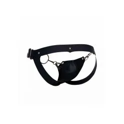 MOB Eroticwear Jockstrap SNAP Noir -FÉMINITÉS boutique jockstrap snap noir 6