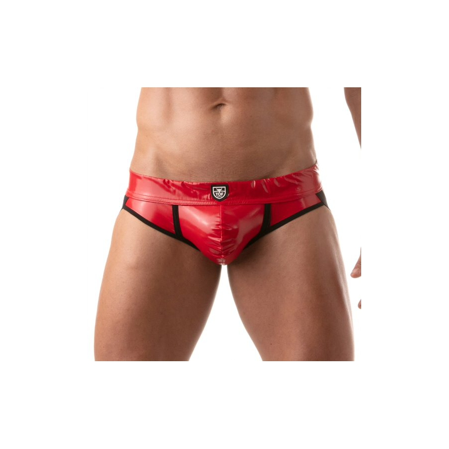 TOF Paris Jockstrap VINYL Rouge 3 TOF Paris Jockstrap VINYL Rouge – Image 3